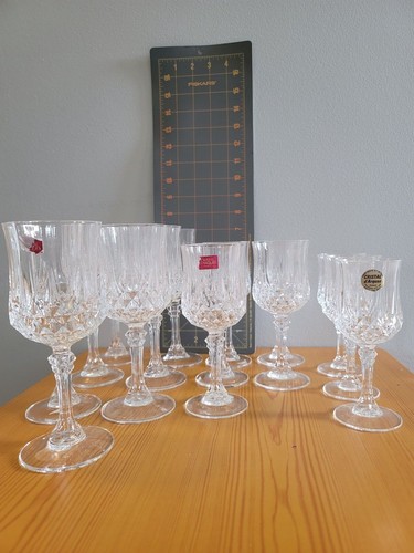Cristal D'Arques Durand Longchamp Lead Crystal Vintage WINE GLASS 5.5oz - Picture 6 of 11