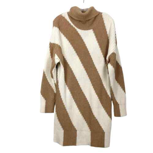 REISS Sweater Small Alba Diagonal Striped Chunky … - image 1