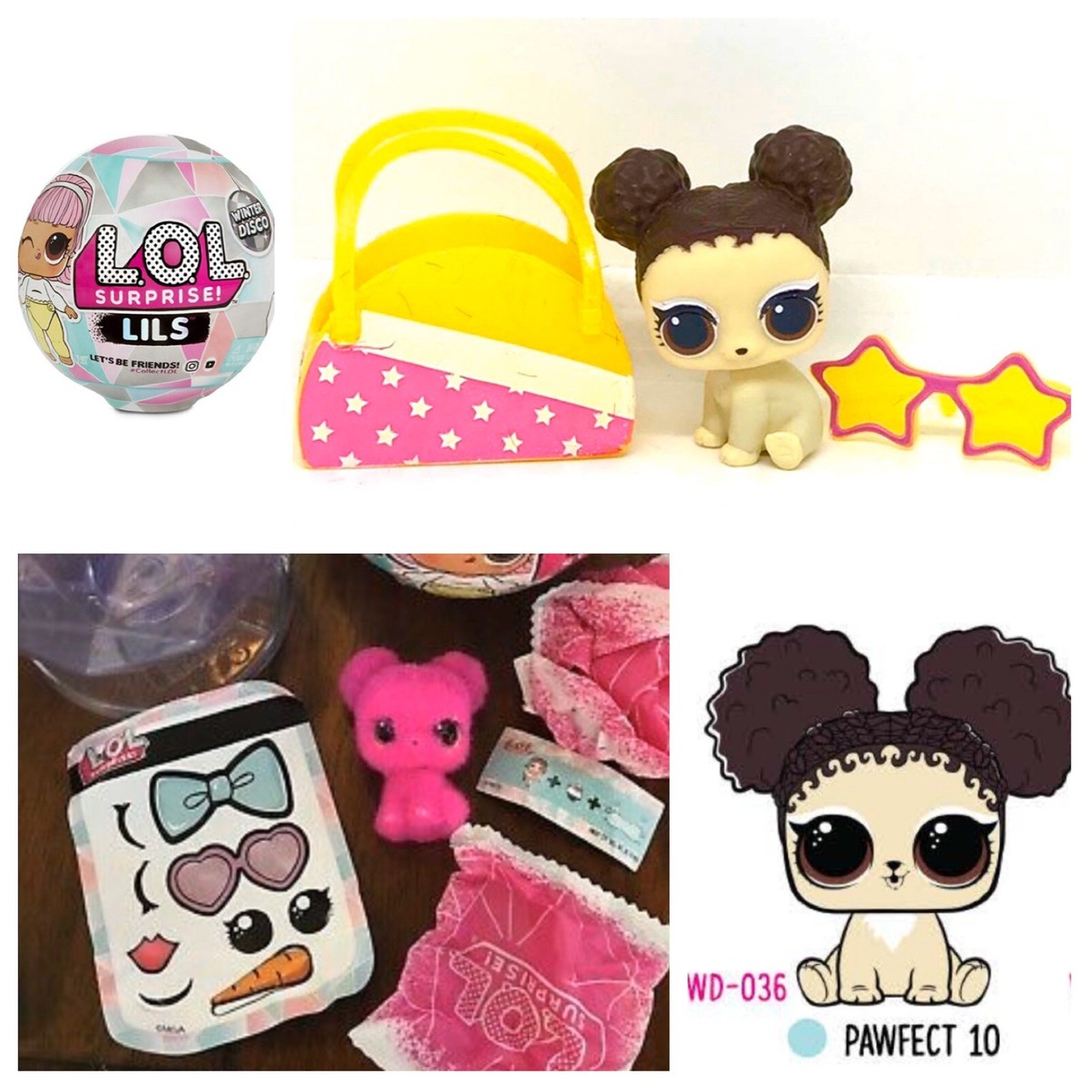 Lot De 10 L.O.L. Surprise! Fluffy Pets – Neufs, Avec Présentoir – Collection