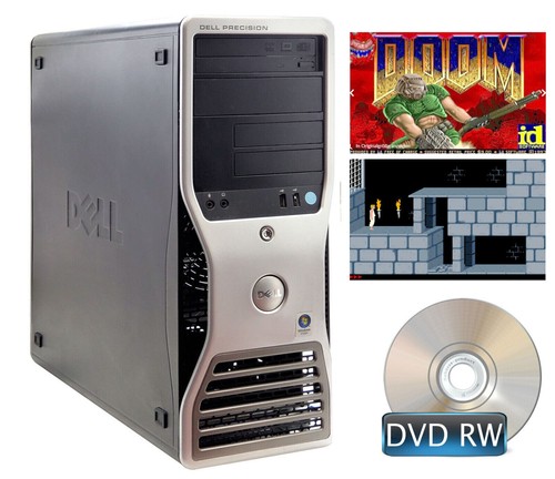 Ordinateur Dell T3500 4GB RAM 3D Graphique RS-232 Lpt Windows XP Old School Jeux - Photo 1/1