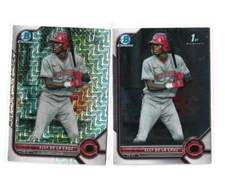 Elly De La Cruz 2022 Bowman Chrome 1st Cards     Mojo + Chrome