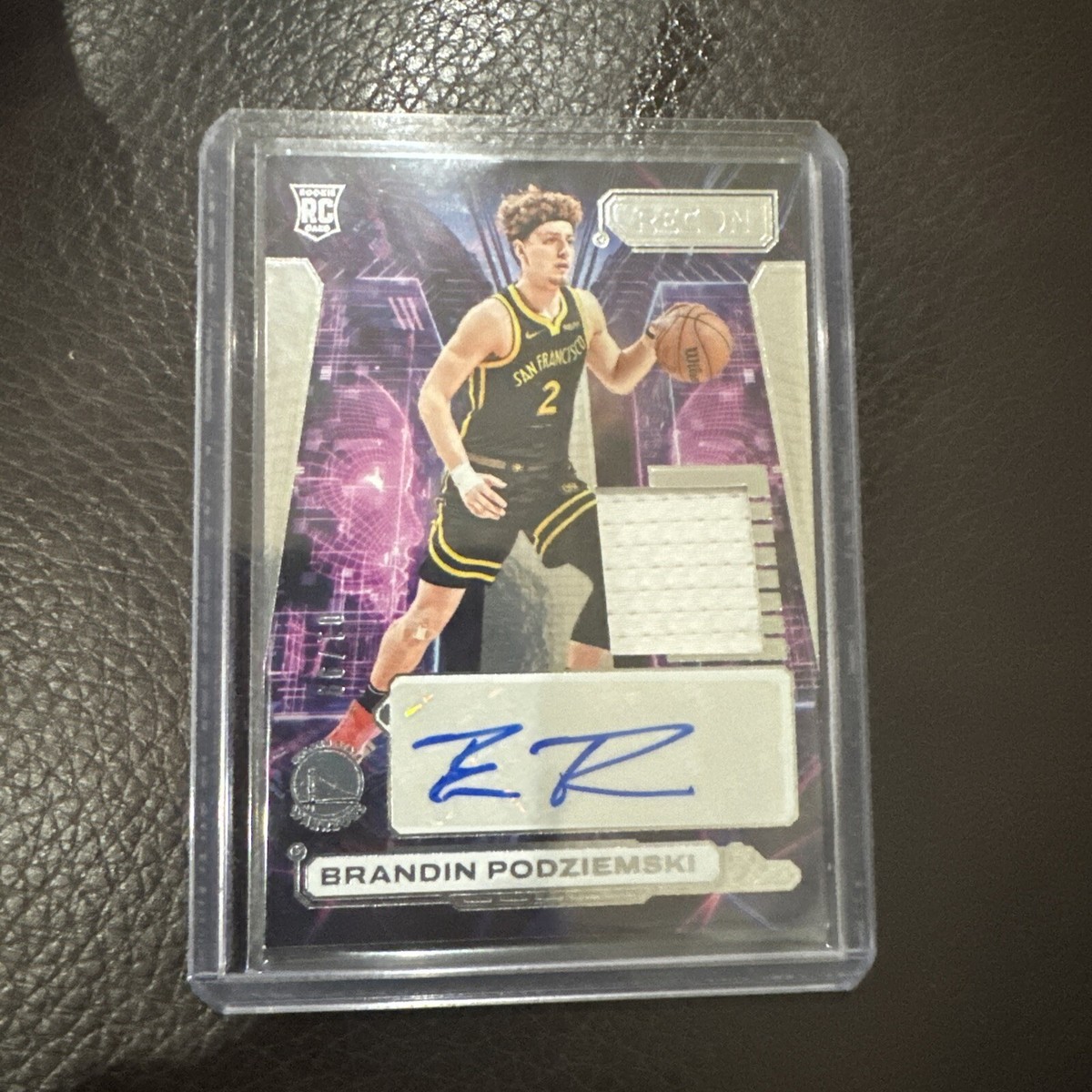 2023-24 Panini Origins Brandin Podziemski Red RC Jersey Auto #/99 