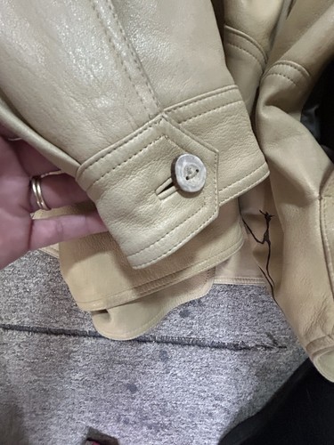 VTG Robert Comstock Leather Women’s Jacket Size 12 Camel Color - Picture 15 of 16