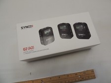SYNCO Wireless Lavalier Microphone, G2 A2 2.4G Dual Transmitter Lapel Mic