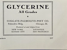 Glycerine Colgate-Palmolive-Peet Co Louisville Kansas City Vintage Print Ad 1931