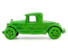 Vtg AC WILLIAMS Coupe w/ Rumble Seat Cast Iron Man Cave  Metal Wheels 6" LQQK!