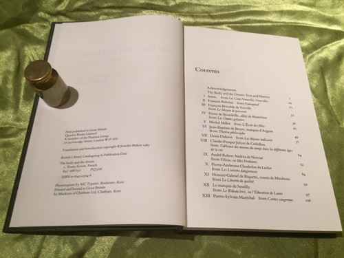 DER KÖRPER UND DER TRAUM: FRANZÖSISCHE EROTISCHE FIKTION 1464-1900 - QUARTETT 1983 1. HB DJ - Bild 4 von 5