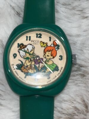 Flintstones Pebbles And Bamm Bamm Picco Manual Watch 1978 Working Kids Watch