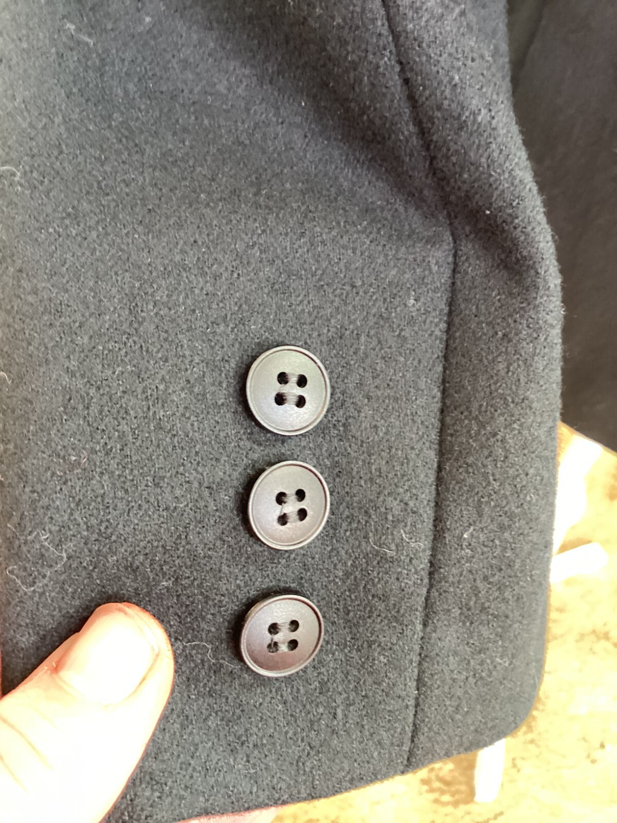 Pendleton Size 12 Black Lined Two-Button Long Sle… - image 6