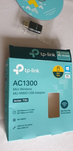 TP-Link AC1300 Mini adaptateur USB MU-MIMO sans fil 400 Mbps noir Archer T3U - Photo 2/2