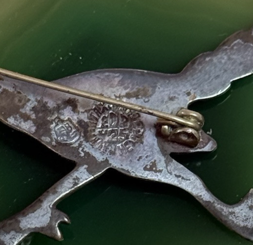 Vintage Southwest Sterling Silver Taxco Mexico Roadrunner Brooch Pin EDP 925 - Picture 5 of 5