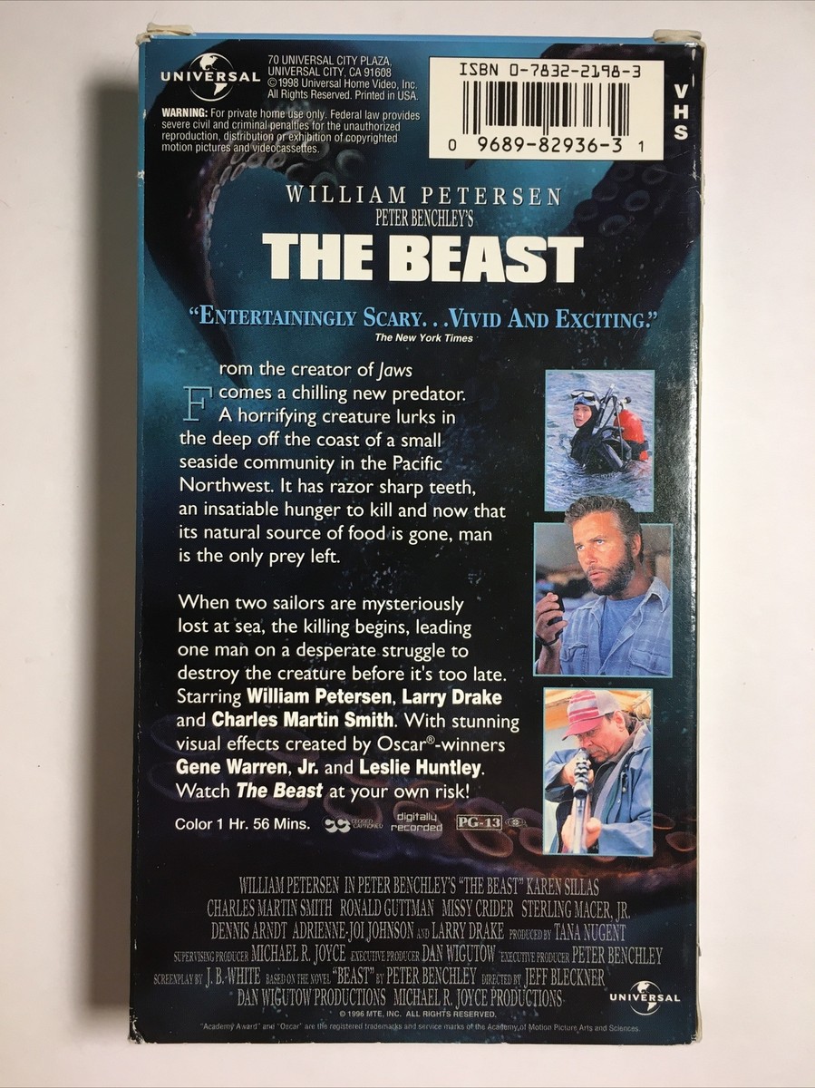 The Beast VHS Horror William Petersen Larry Drake 96898374330| eBay