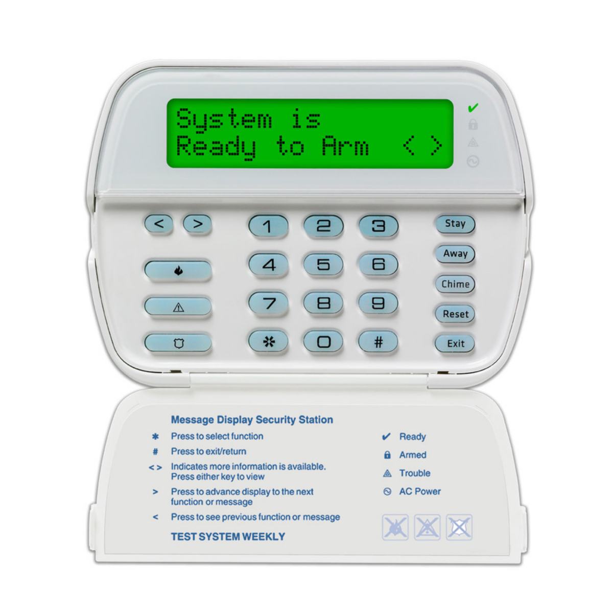 DSC RFK5500 LCD 64 Zone PowerSeries Keypad with Built-In Wireless