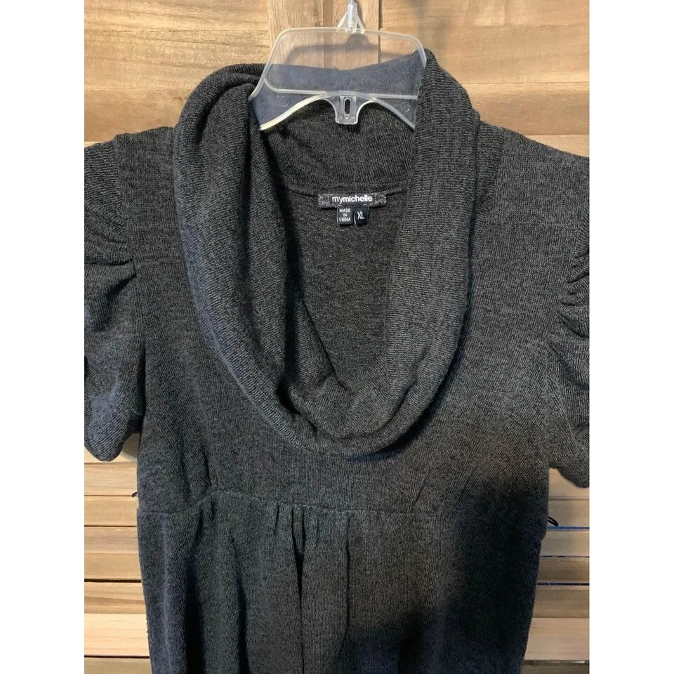 Женское вязаное серое платье My Michelle размер XL - Изображение 3 из 4