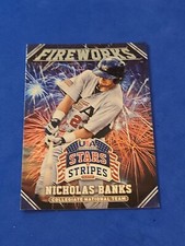 2015 Nicholas Banks Panini USA Baseball Stars & Stripes #23 Fireworks Insert 