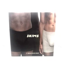 Skims Men's Boxer Briefs - 3 Pack - Medium - 5" inseam - Cotton - Gunmetal Multi