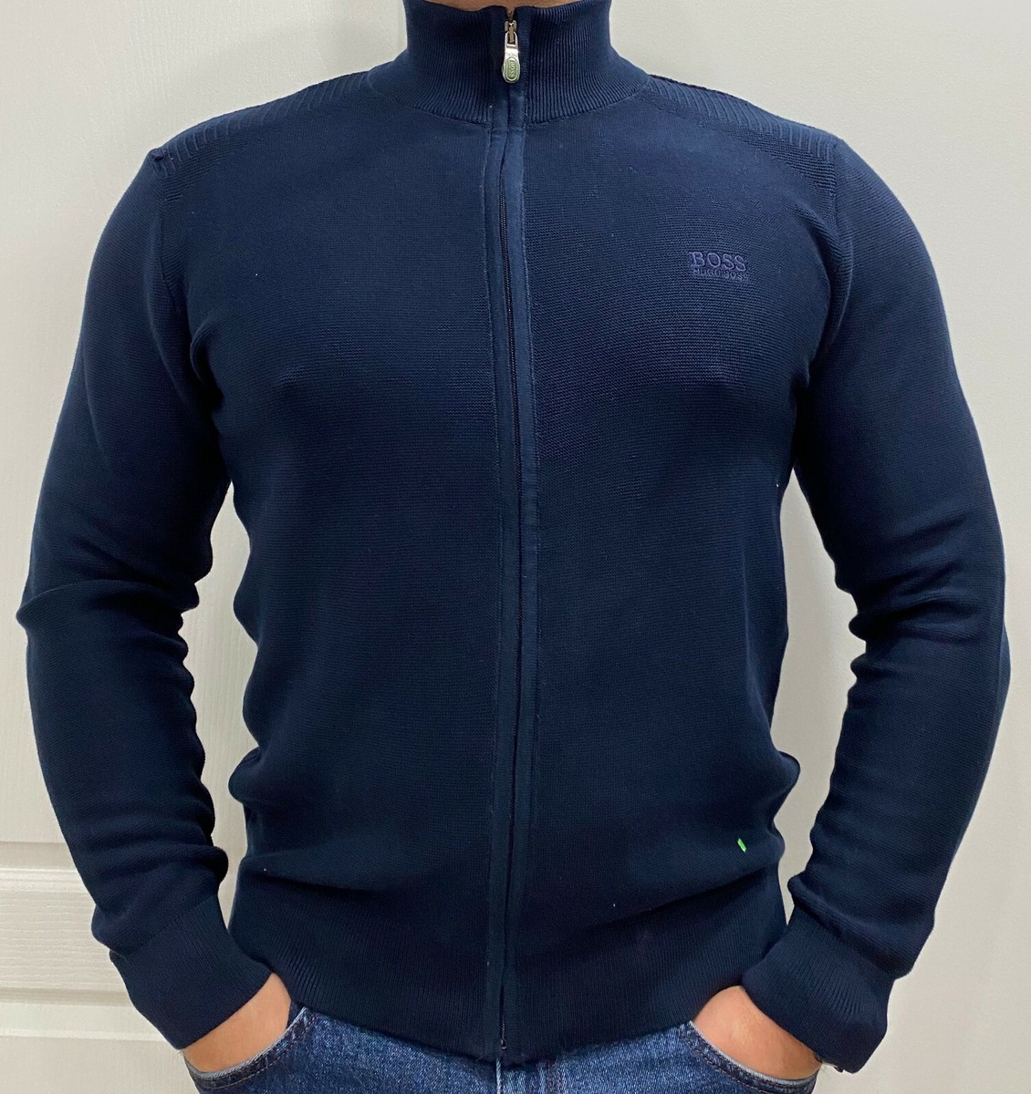 New Hugo Boss Men's Full Zip Knitwear Sweater Sweatshirt Sizes S/M/L/XL/2XL  | eBay