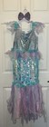 Halloween Costume Mermaid Dress W/Hair Clip Child's Medium. Read Comments