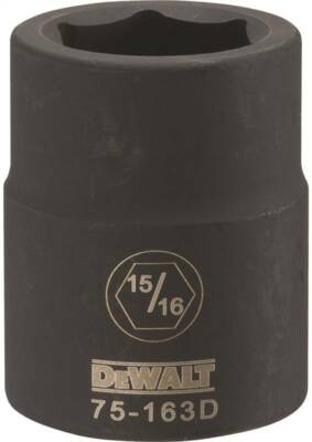 NEW Dewalt DWMT75163OSP 3/4 Drive X 15/16''  6PT  BLACK Impact Socket 7517196