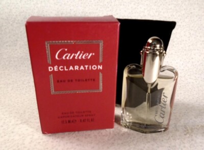Cartier Declaration Eau de Toilette Spray - 0.42 oz. -w/Velvet Pouch/ Boxed