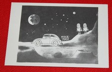 VW Beetle joke postcard Ovali pretzel oval split beetle postcard Karmann Ghia 4