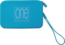 Astuccio Portapenne Piatto con Zip e Laccetto Organizer Scuola Ufficio Azzurro