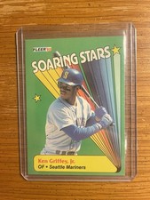 RARE Ken Griffey Jr. Mariners 1990 Fleer Soaring Stars Subset #6 MINT
