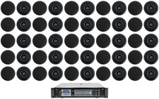 50 Rockville CC525T Black 5.25" 70v Ceiling Speakers Amp For Restaurant/Hotel
