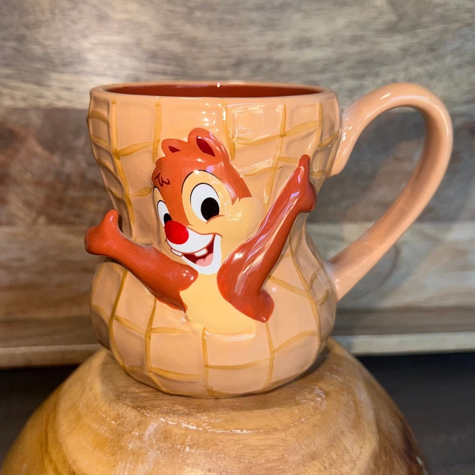 Disney Parks Chipmunk Peanut Mug Chip 'n Dale Ceramic Coffee Cup - Image 2 of 4