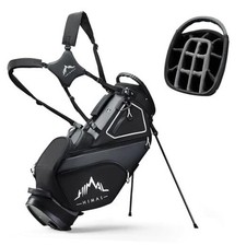 14 Way Dividers Golf Stand Bag Lightweight, Golf Bag for Men Women with black