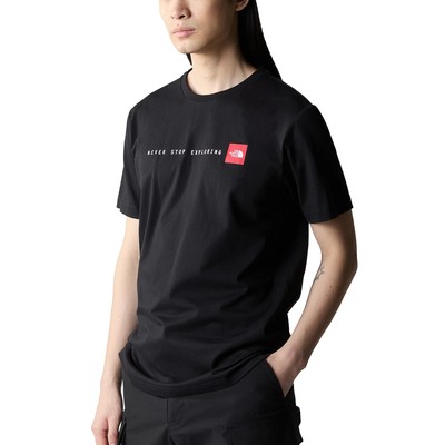 The North Face Herren T-Shirt Never Stop Exploring Schwarz Größe S Cod NF0A87N...