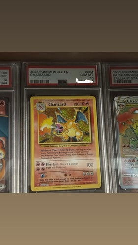 PSA Graded Pokemon TCG Card Lot 2023 CLC Charizard #003 + Mega Latias ...