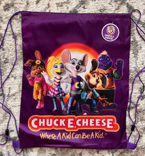 Chuck-E-Cheese Prize Drawstring NEW WITH TAGS String Bag