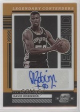 2021-22 Contenders Optic Legendary Orange Prizm /25 David Robinson Auto HOF 7o6