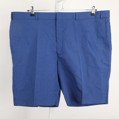 Islander Linen Shorts Men 46 Actual 44 Blue Bermuda Linen Blend 10 Inseam
