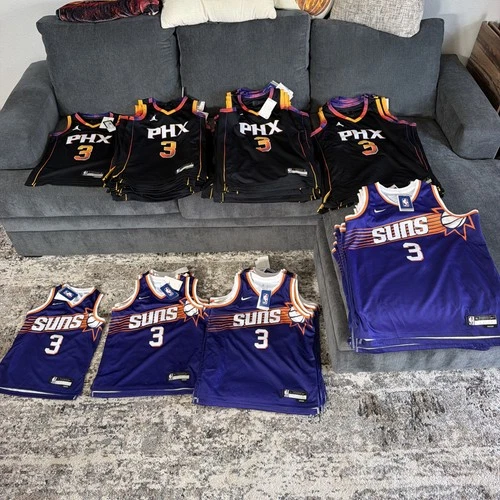 Lot Of 81 New Bradley Beal Nike Swingman Youth Jerseys Phoenix Suns #3 S M L XL - product listing photo
