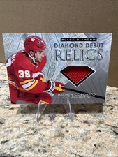 2023-24 UD Black Diamond Diamond Debut Relics JERSEY Matthew Coronato Calgary