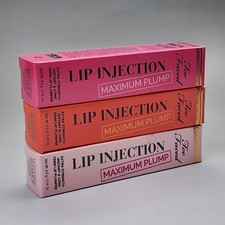 NEW Two Faced Lip Injection MAXIMUM PLUMP Lip Plumper 3 Pack 0.14 Oz Tubes