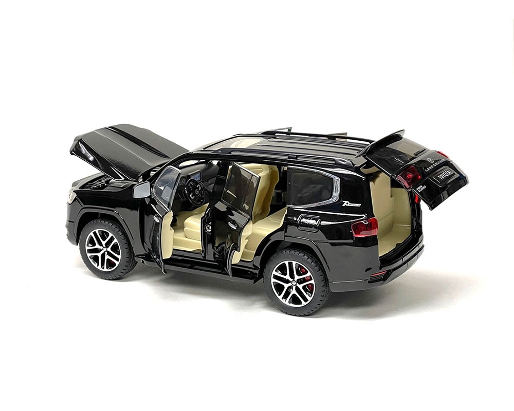 MiJo Exclusives 1:24 Toyota 2023 Land Cruiser Black/ White Display