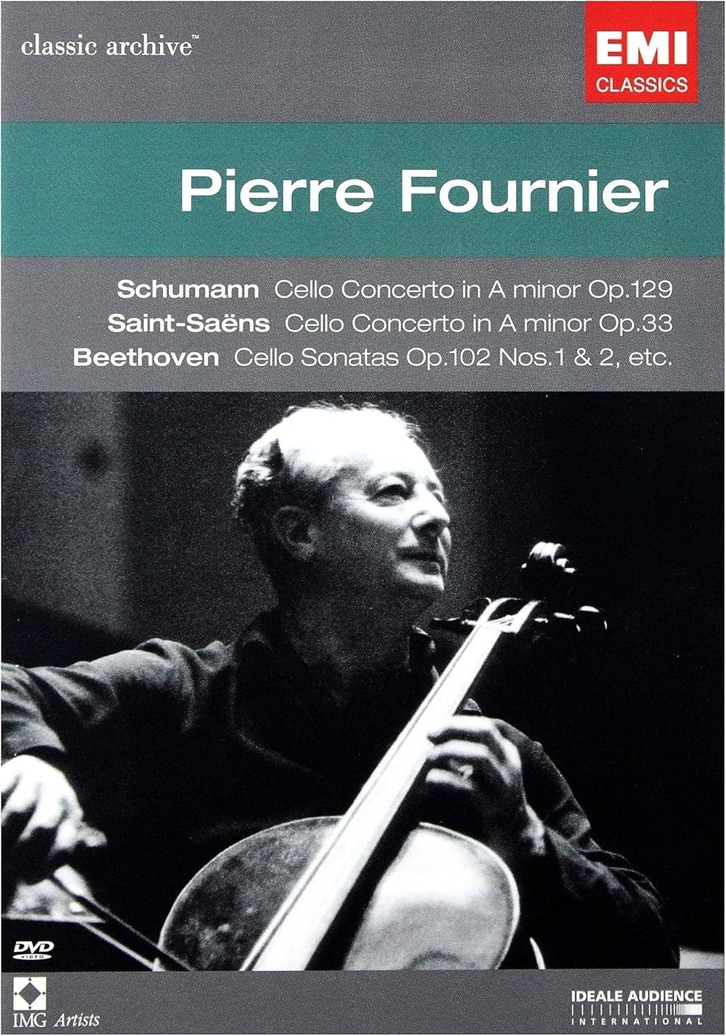 Pierre Fournier EMI Classic Archive Cello DVD *NEW & SEALED*