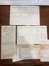 2 Savage Ore Assay Report Virginia City Nevada Pay check & Propert tax Esmeralda