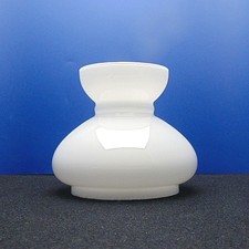 Lampenschirm Petroleumlampe Petroschirm, Ø 125 mm, H.140 mm, weiß glänzend