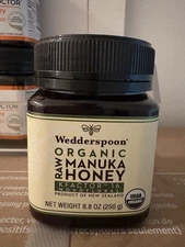 Wedderspoon Organic Raw Manuka Honey, KFactor 16, 8.8 oz (250 g) Best by 2029