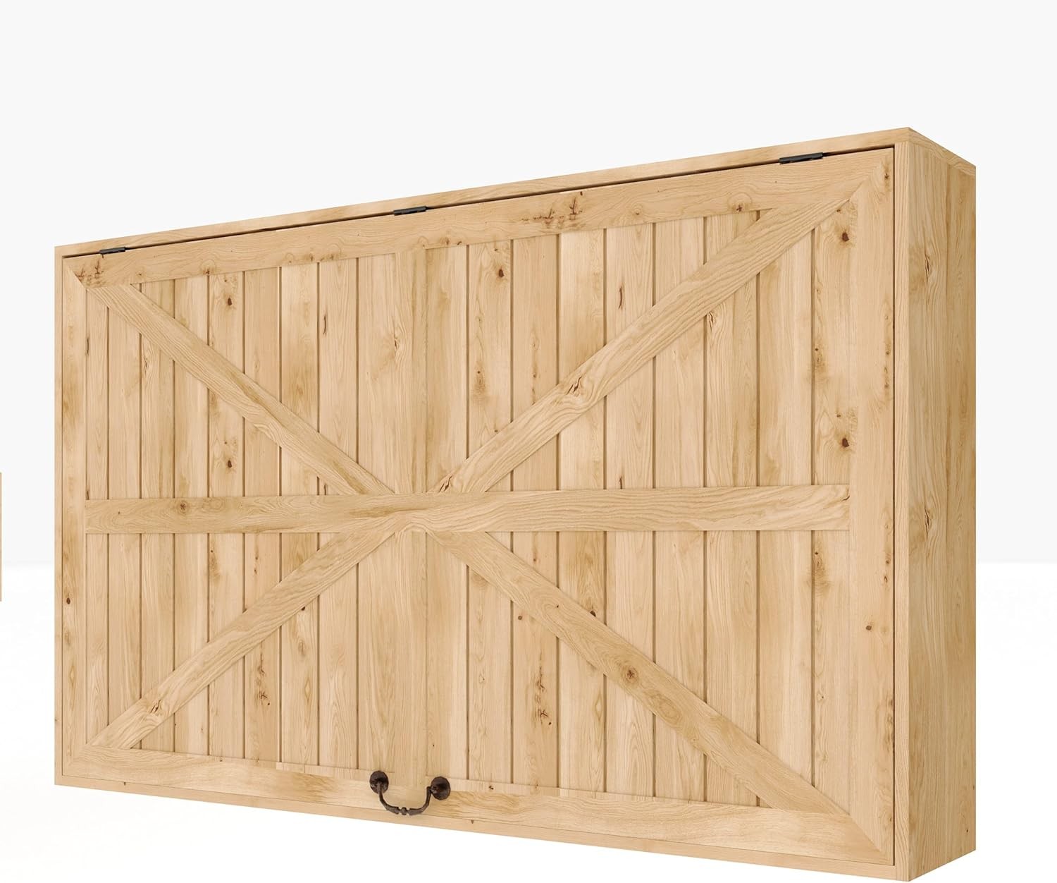 GRAVEE Outdoor Wood TV Storage Cabinet Hard Box Extra Cover Telescopic Bracket