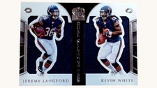 Kevin White Jeremy Langford 2015 Crown Royale Dual Rookie Silhouettes 73/99