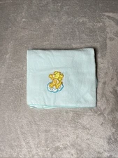 Care Bears Baby Receiving Blanket Yellow Sunshine Teddy Applique Sweet Dreamers
