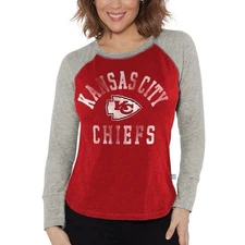 Women’s G-III 4Her Kansas City Chiefs Waffle Knit Raglan LS Shirt~NWT~Small~$42