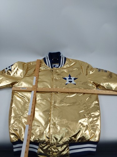 Starter Houston Astros Gold Satin Herren Bomberjacke Gr. S - Bild 8 von 8