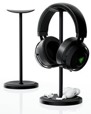 Black Desktop Headphone Stand Gaming Headset Holder Hanger Heavy Base Earphone