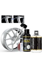 Silver Gray Rim Touch Up Paint, Rim Repair Kit Curb Rash, Wheel Touch Up Pain...